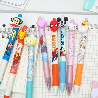 ลดราคา - ปากกาเจล ลบได้ (หัวปากกาการ์ตูน) ขนาด0.5mm. หมึกน้ำเงิน - สินค้าลิขสิทธิ์แท้