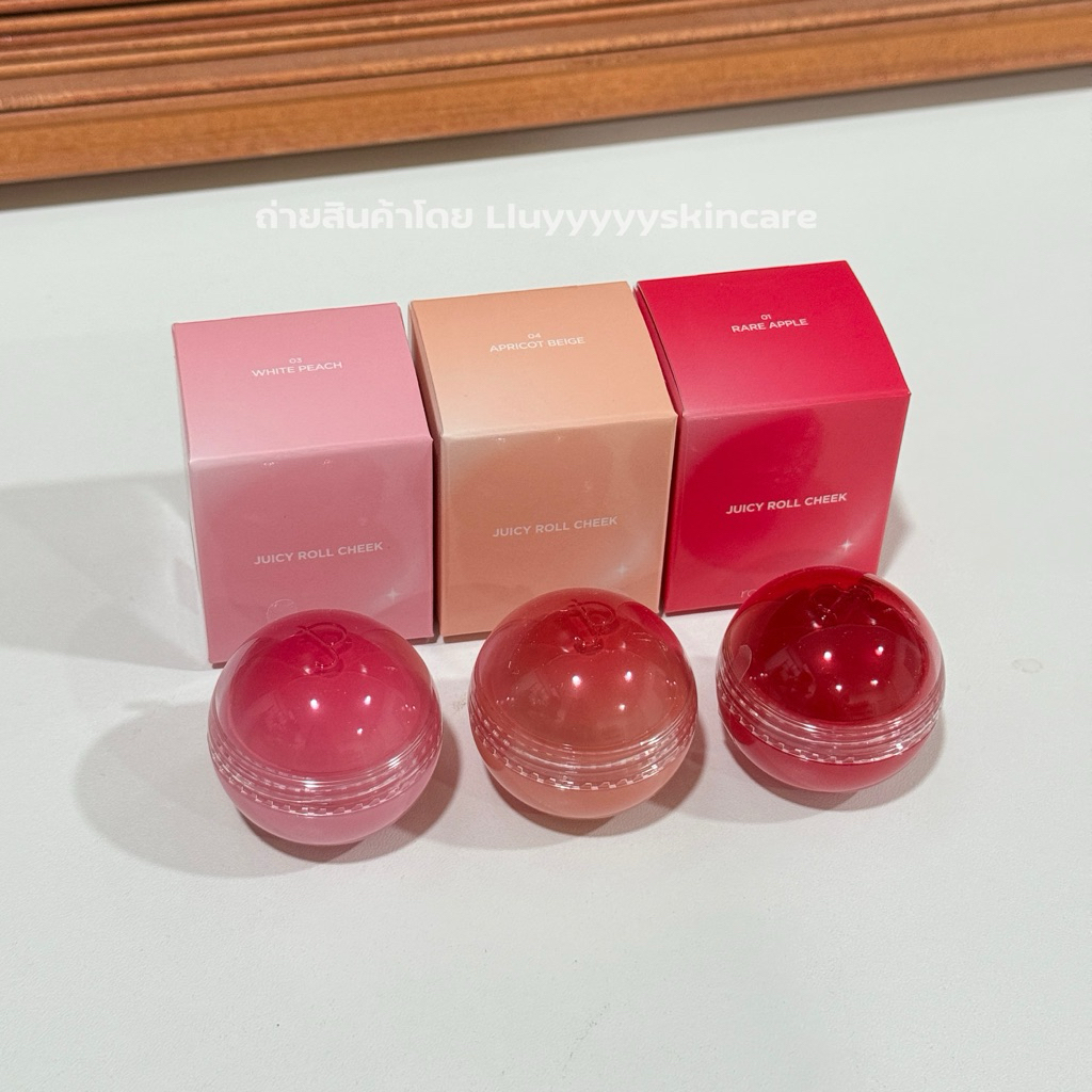 (กดในไลฟ์ลด30%)Rom&nd Juicy Roll Cheek บลัชออนแก้มฉ่ำ เงา