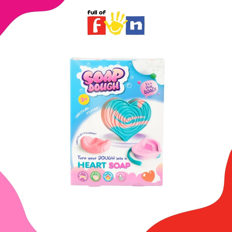Paulinda : Blue Heart Soap Dough - ชุด DIY สบู่แป้งโดว์หัวใจฟ้าคราม