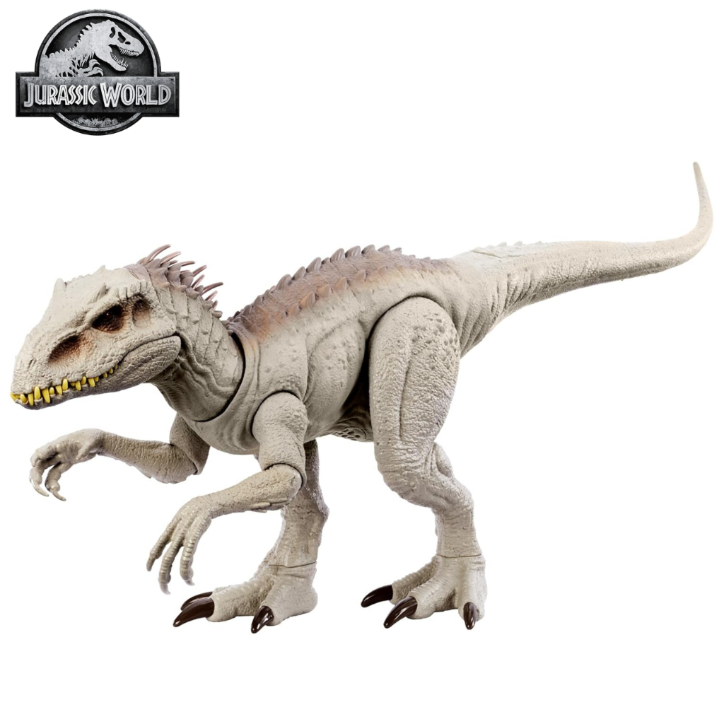 ของเล่นไดโนเสาร์ ขยับได้ เสียงคำราม Jurassic World Mattel Indominus Rex เด็ก ของแท้ 60cm HNT63