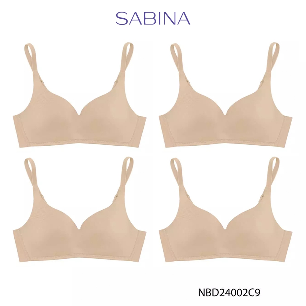 [Online Exclusive] (Set 4 ชิ้น) Sabina Perfect Bra Level 1 เสื้อชั้นใน ไร้ตะเข็บ ไร้โครง รหัส NBD240
