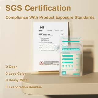 Dr.Isla ถุงเก็บนม สามารถแสดงช่วงอุณหภูมิปัจจุบันได้ 150ML BPA Free ถุงใส่นม MSB05X