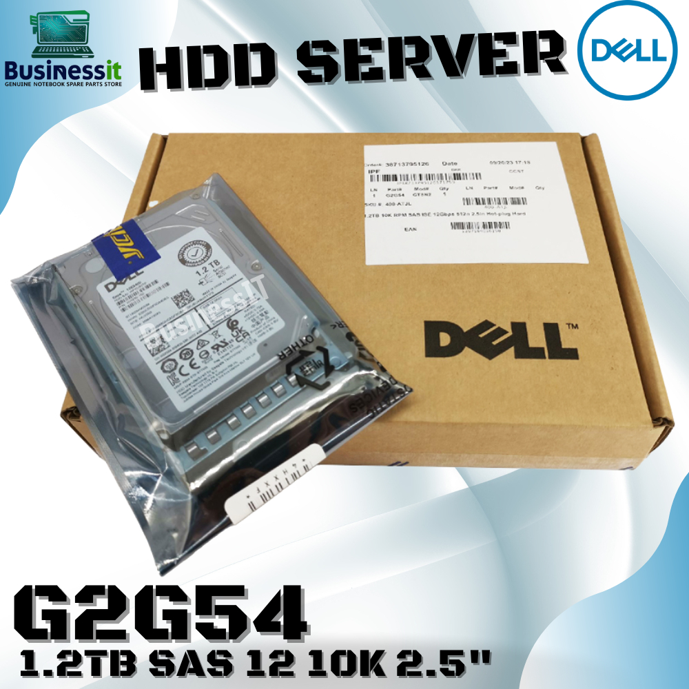 ฮาร์ดดิส Server Dell T430 T630 R330 R430 R630 R730 HDD 1.2TB SAS12 10K 2.5 นิ้ว G2G54
