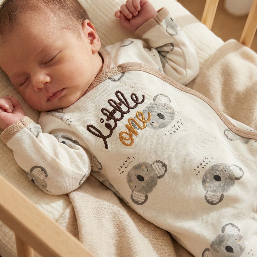 ชุดหมีคลุมเท้าผ้าดูด Soft Tap สีครีม ผลิตจากผ้าฝ้าย ให้ความรู้สึกนุ่มสบาย ดีไซน์น่ารักและมีสไตล์ - รูปที่ 5