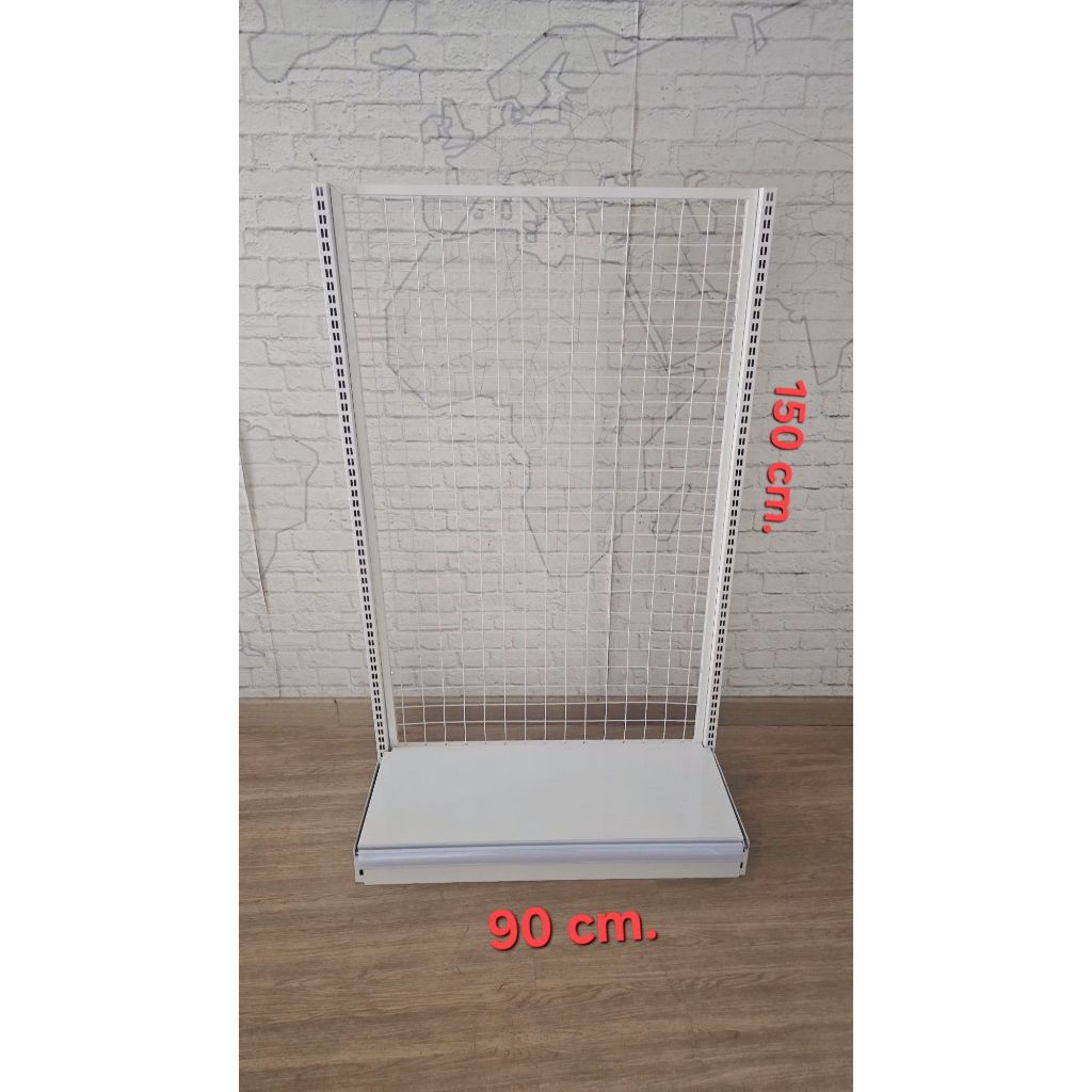 ชั้นมินิมาร์ท (ตะแกรง) หน้าเดียว ขนาด 90x40x150