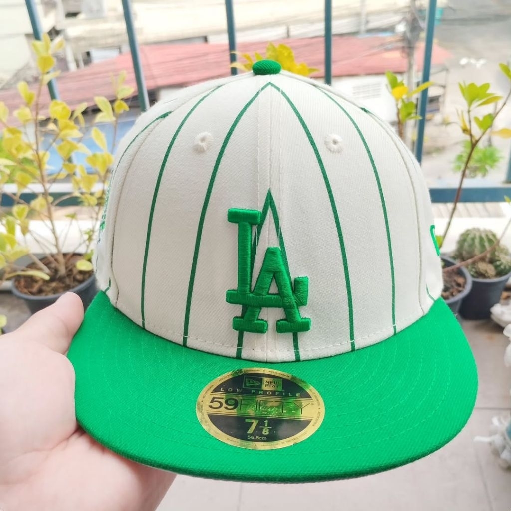 หมวก New Era MLB Los Angeles Dodgers "Green Line + 1988 World Series"59FIFTY Low Profile 7 1/8 (56.8