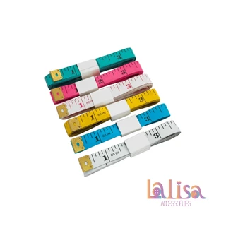 สายวัดตัวแบบพกพา 150 ซม. สีพาสเทล สายเมตรวัดเสื้อผ้า งานตัดเย็บ/แฮนด์เมด ruler YS001082T
