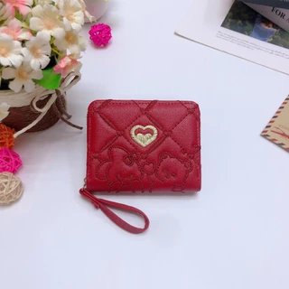 SS90#พร้อมส่ง8สี กระเป๋าสตางค์ผู้หญิง กระเป๋าสตางค์ใบสั้น กระเป๋าสตางค์น่ารัก กระเป๋าสตางค์ พร้อมช่องใส่บัตร สําหรับผู้