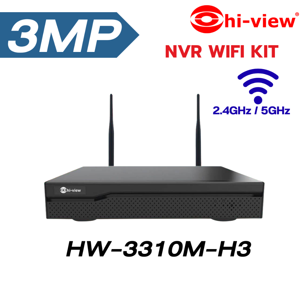 Hi-Viewเครื่องบันทึกกล้องวงจรปิด HW-3310M-H3 NVR WiFi KIT ใช้กับกล้องรุ่น HW-33B305M-H3 และ HW-33B30