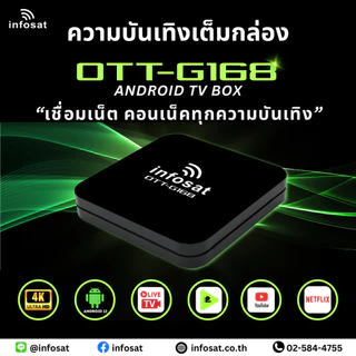 กล่อง Android 12 TV Box G168 กล่องทีวีอินโฟแซท