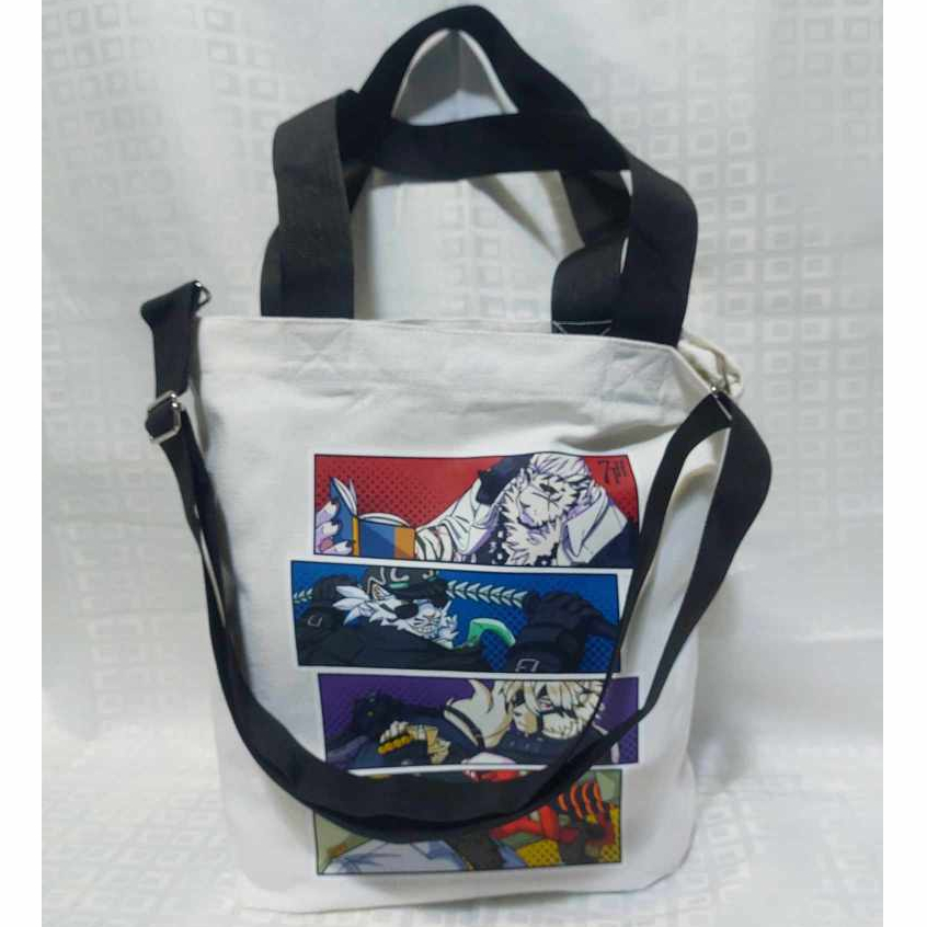 (สินค้ามือหนึ่ง) กระเป๋าผ้าลายการ์ตูน - Kemono / Furry (7THEAVEN ART) - SLING CANVAS BAGS