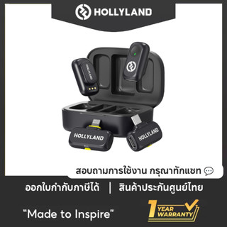 Hollyland LARK A1 ไมโครโฟนไร้สายขนาดเล็กสําหรับ iPhone USB-C การสร้างวิดีโอVlogging สตรีมสดคุณภาพสูง