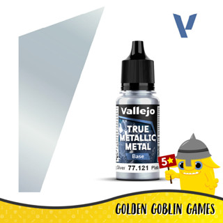 Vallejo True Metallic Metal: Base: Sterling Silver (POS. 21)