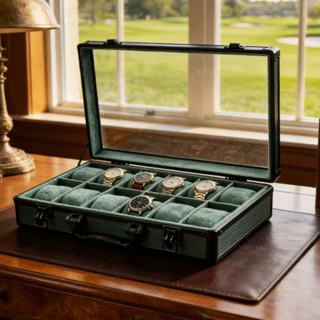 กล่องนาฬิกา 12 เรือน กรอบอลูมิเนียม กล่องใส่นาฬิกา กล่องของข…