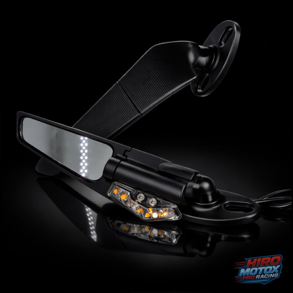 กระจกวิงแต่ง พร้อมไฟเลี้ยวในตัว สำหรับ CBR150R CBR250R CBR300R CBR400R CBR500R