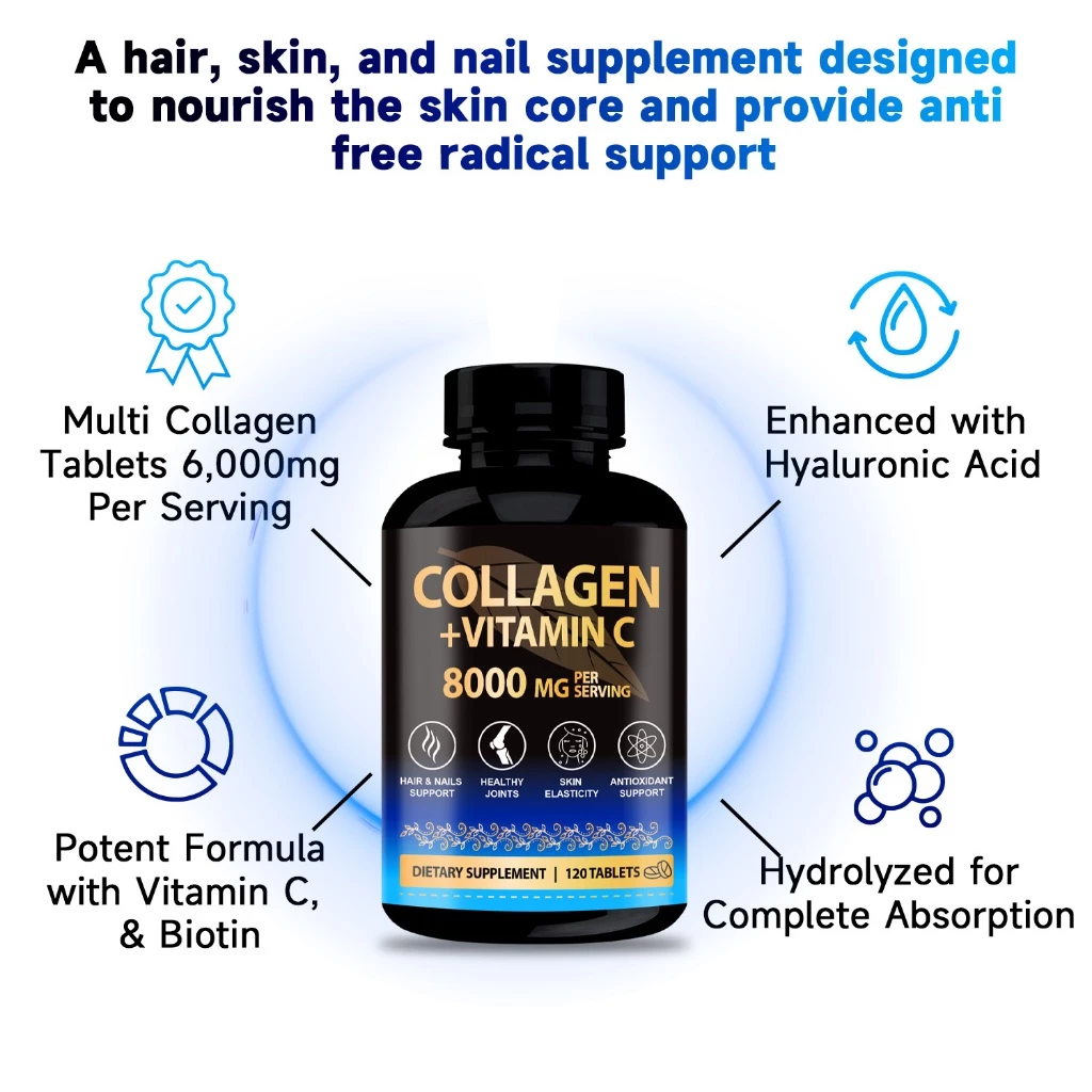 Mama Beauty คอลลาเจน วิตามินซี Collagen with Vitamin C บำรุงผิว ผม เล็บ thumbnail 7