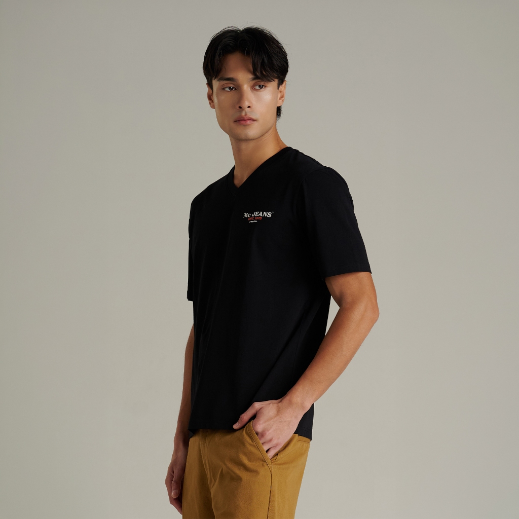 Mc JEANS تيشيرت رجالي Resort — أسود — صورة 2