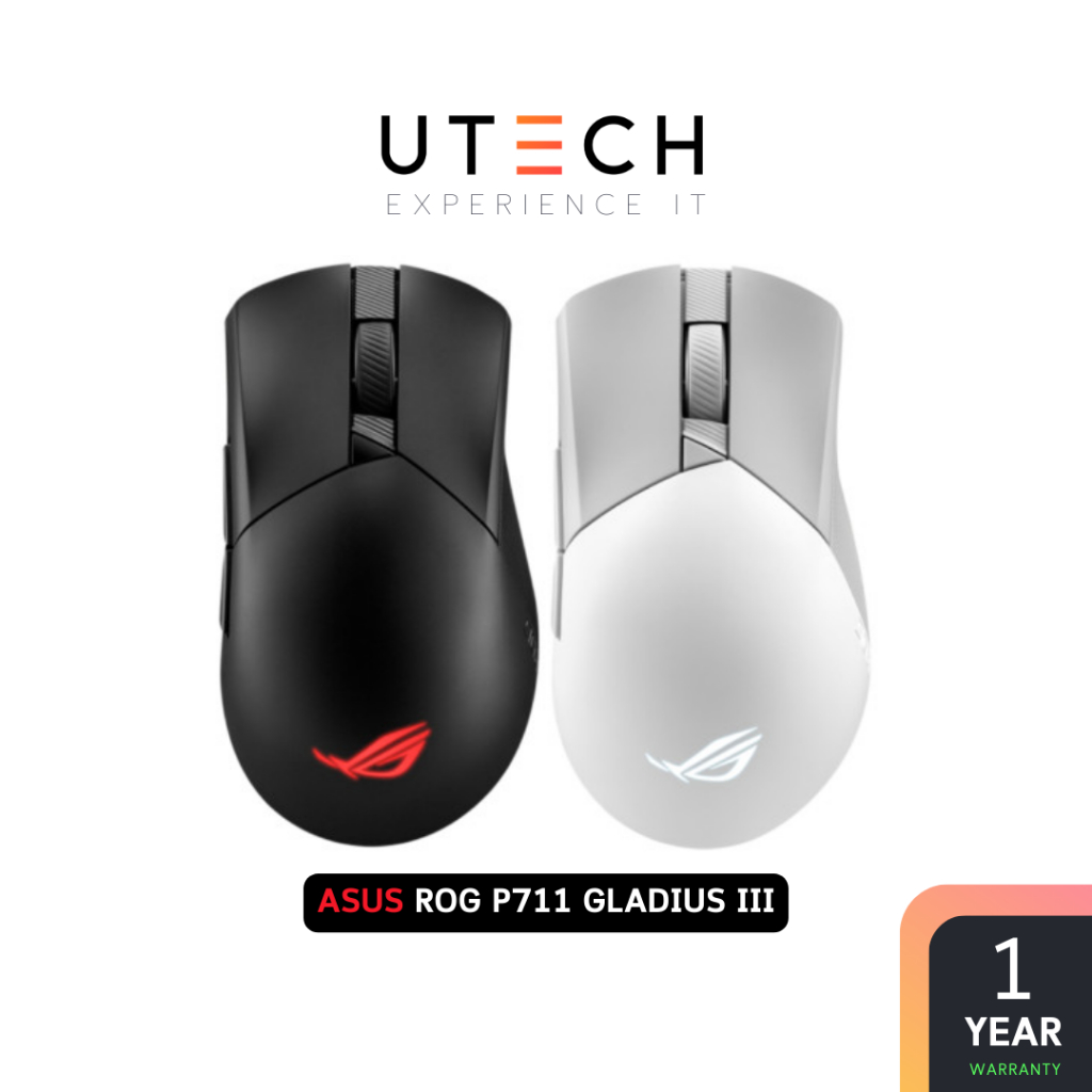 ASUS ROG P711 Gladius III WL AIMPOINT Wireless Mouse เม้าส์เกมมิ่งไร้สาย by UTECH