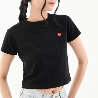 Best Seller Nineties Design ✦ รวมเสื้อครอปเบสิก และ Oversize ที่ต้องมีติดตู้ Basic Tee เสื้อครอป Cotton100%