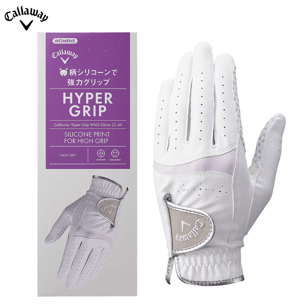 ผลิตภัณฑ์นี้คือถุงมือกอล์ฟ Callaway Hyper Grip Glove สำหรับผู้หญิงถนัดซ้าย