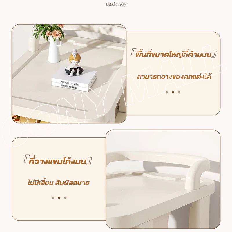 CONY รถเข็นเก็บของ ชั้นวางของมีล้อ 3/4/5 ชั้น ลิ้นชักเก็บของเข็นได้ นชักใส่ของอเนกประสงค์ ของใช้ในบ้าน thumbnail 9