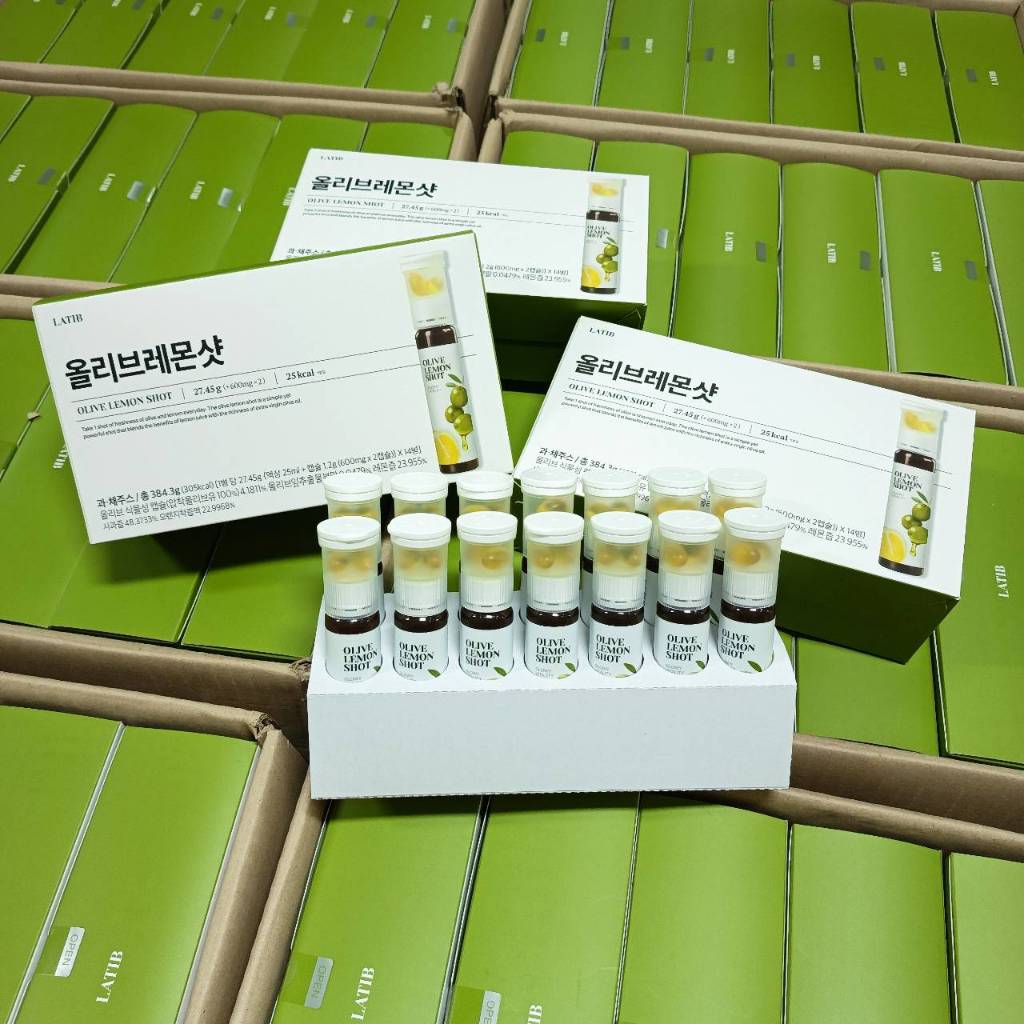 (🌼แท้ / พร้อมส่ง🌼) ลา-ทิบ-โอ-ลีฟ-เล-มอน-ช็อต [ ยกกล่อง 14 ขวด ]