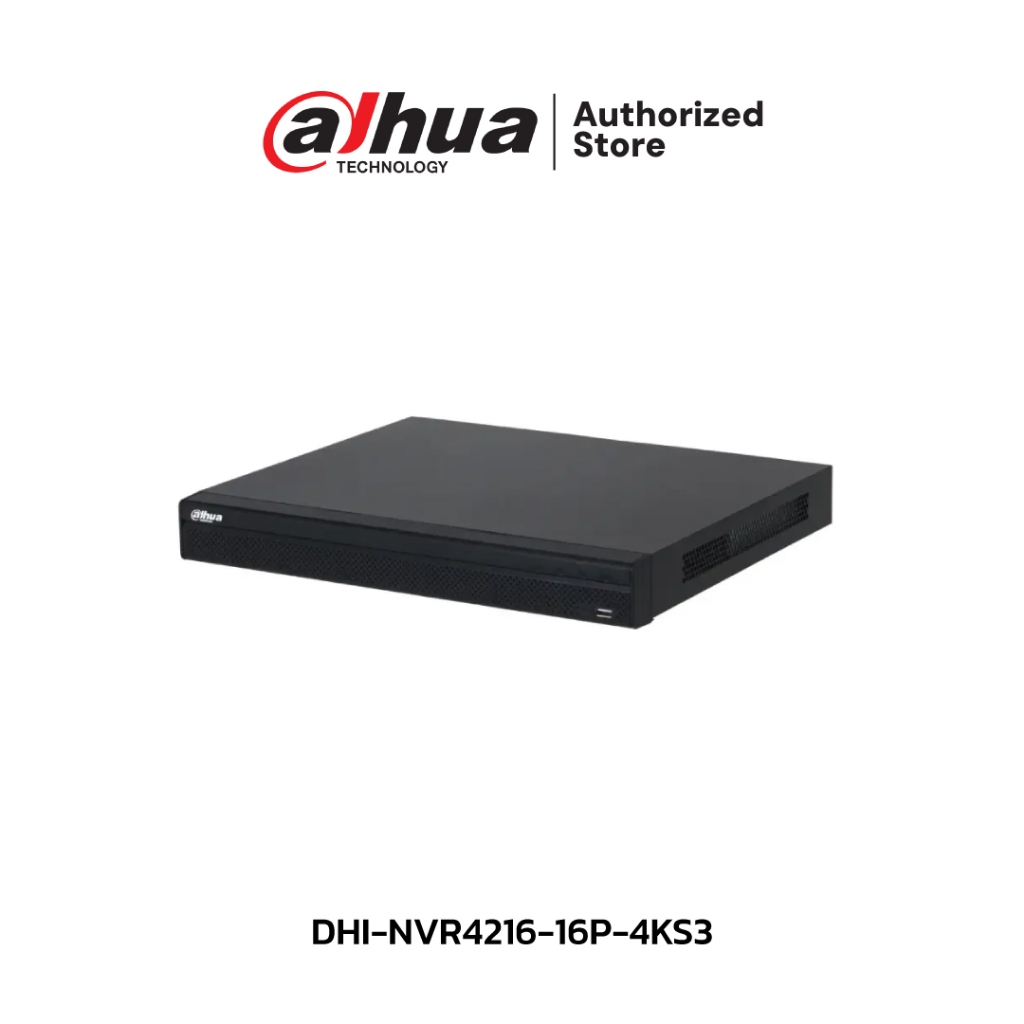 DAHUA เครื่องบันทึก 16 ช่อง รุ่น DHI-NVR4216-16P-4KS3 (2 SATA)