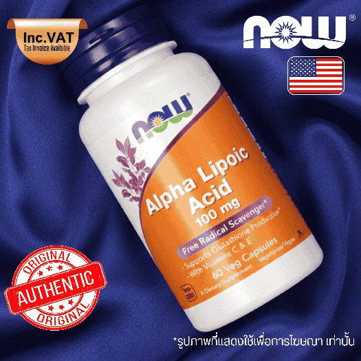 กรดอัลฟาไลโปอิก / NOW ALA /Alpha Lipoic Acid 100 mg / 250 mg / 600 mg