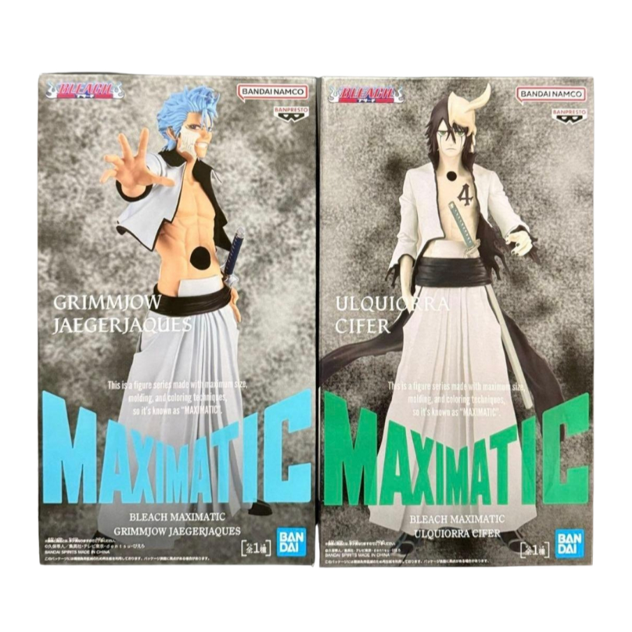Banpresto BLEACH MAXIMATIC GRIMMJOW JAEGERJAQUES ULQUIORRA CIFER Figure Japan Ichigo Aizen Nelliel