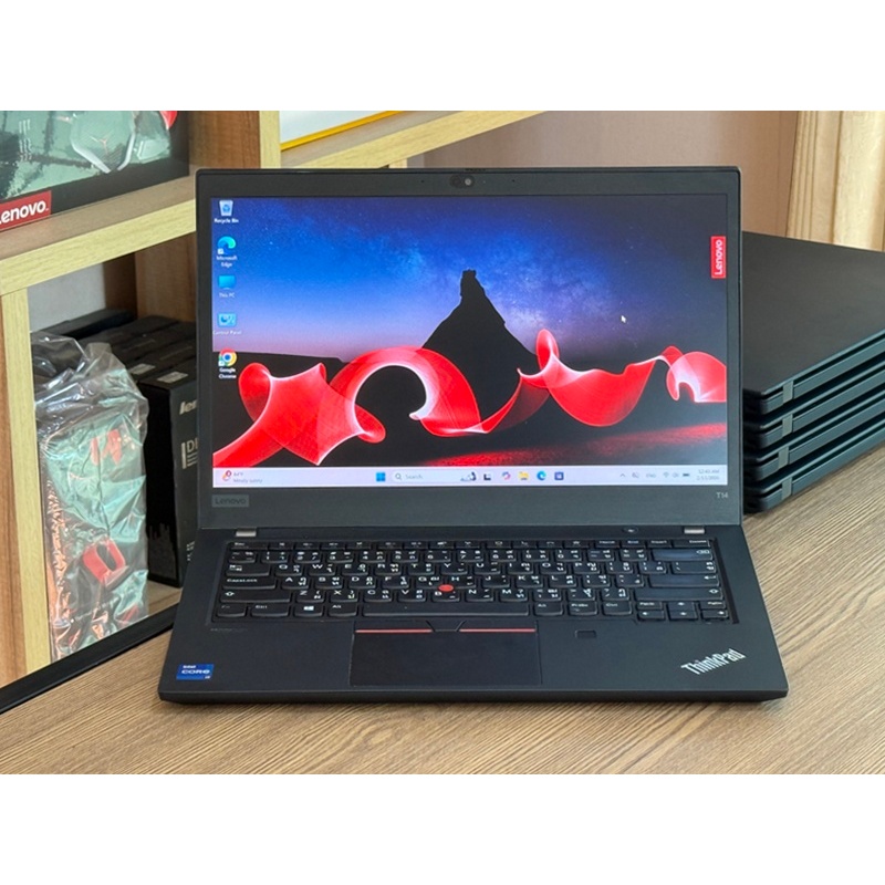 Lenovo Thinkpad T14 G2 i7-1165G7 vPro SSD512GB RAM16GB  Win 11 Pro คีย์ไฟ เครื่องมือสอง