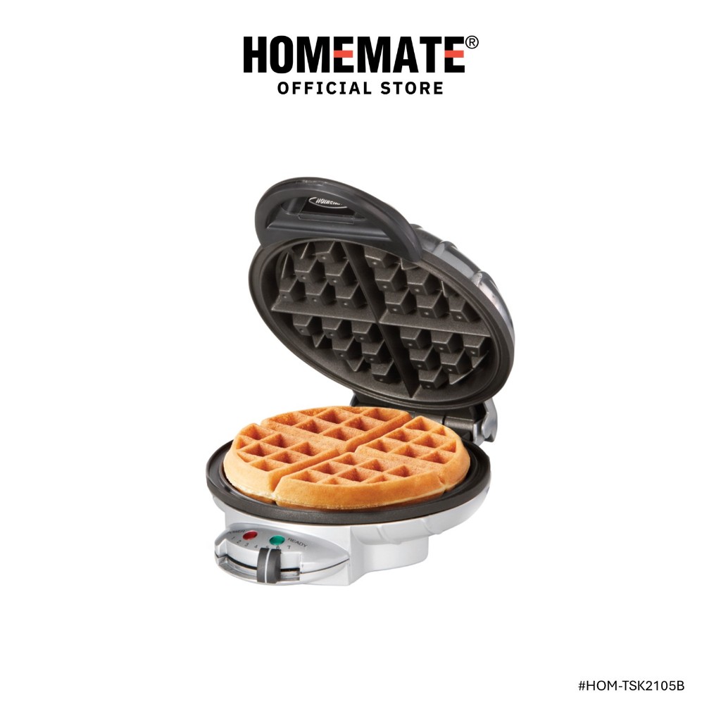 HOMEMATE เครื่องอบวาฟเฟิลกลม เครื่องทำวาฟเฟิล รุ่น HOM-TSK2105B