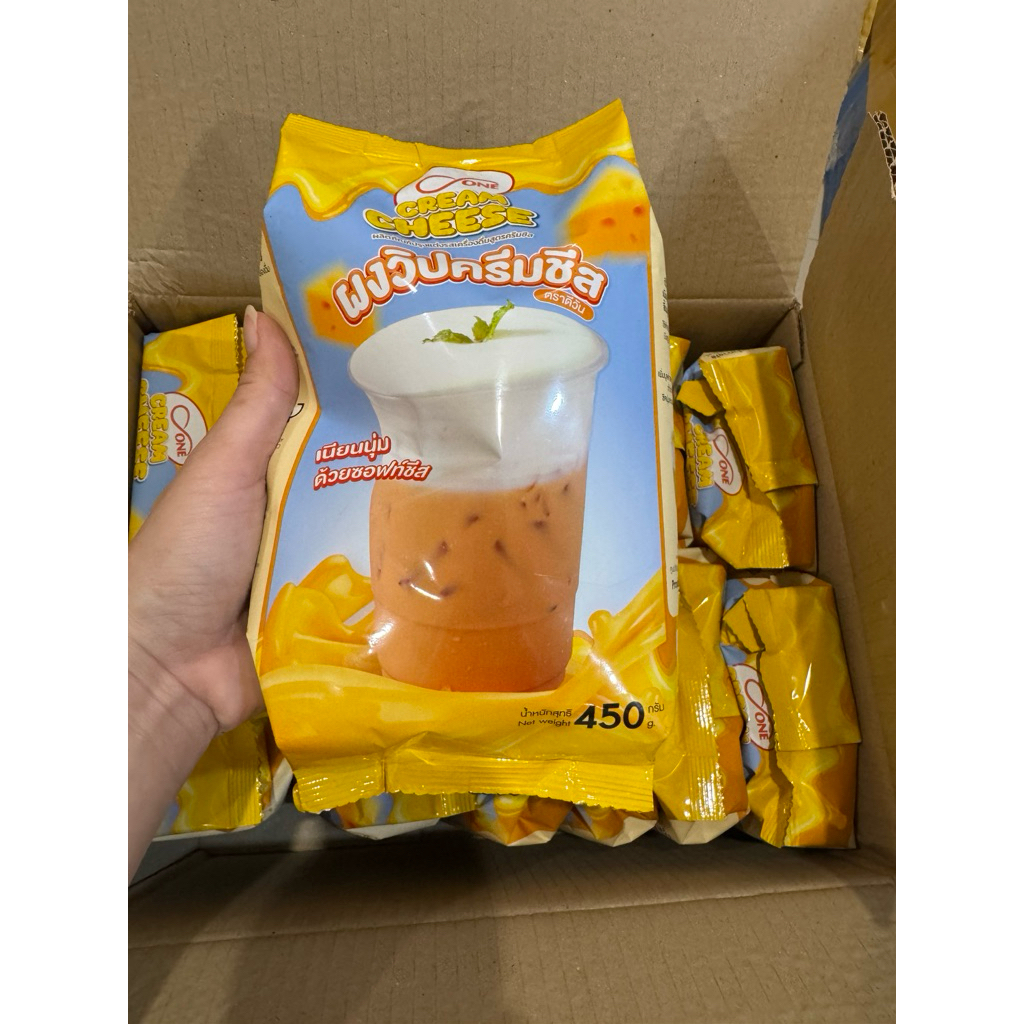 ผงวิปครีมชีส ตราดีวัน (d-ONE Cream Cheese) ขนาด 450 กรัม ผงวิปชีส ครีมชีสผง ผงโฟมชีส ผงโฟมครีมชีส 🔥ส