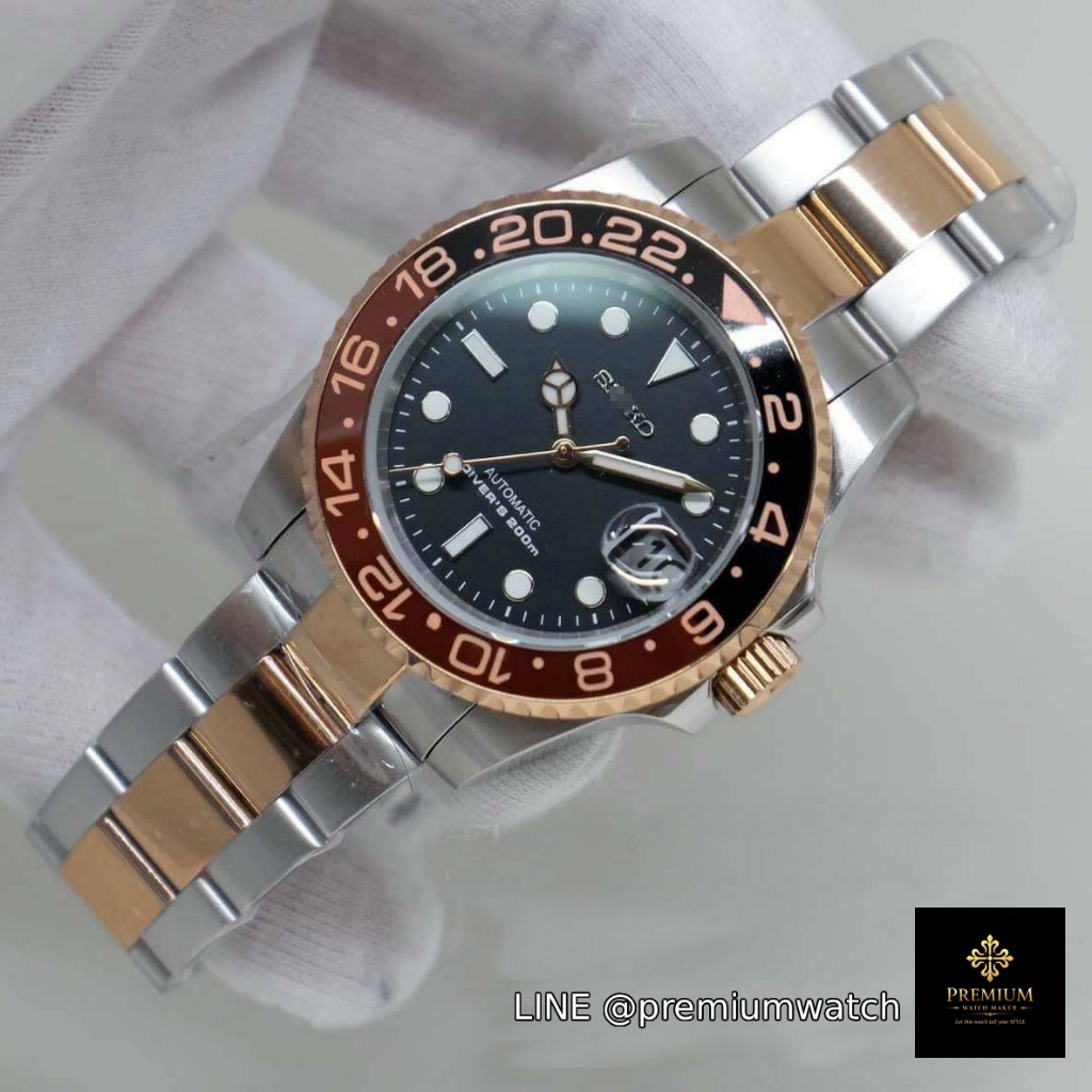 Premium Watch ทรงSubmarine Root beer กระจกsapphire