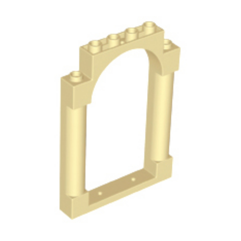 [Door] ชิ้นส่วนเลโก้ Lego Part Door, Frame 1 x 6 x 7 Rounded Pillars with ... (40066) ราคา/ชิ้น