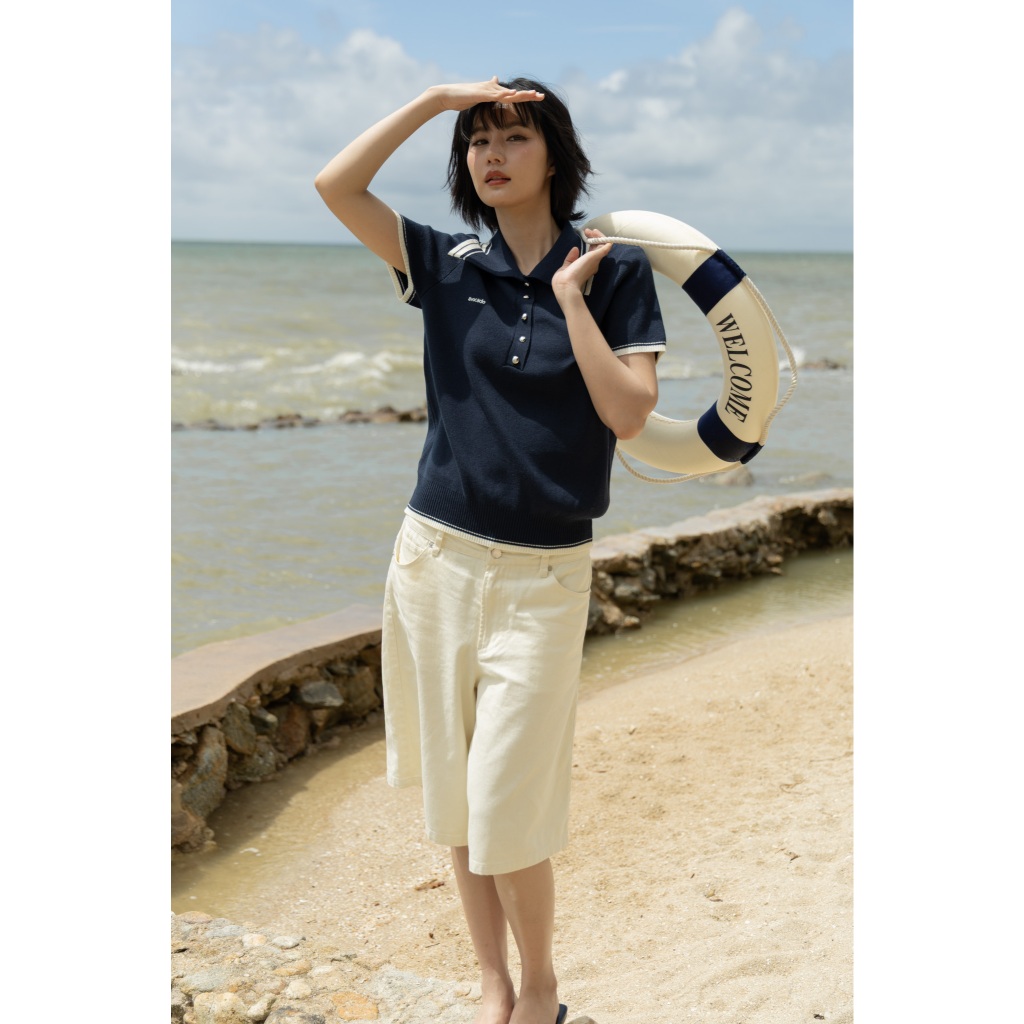 avo sister knit polo เสื้อไหมพรมแขนสั้น