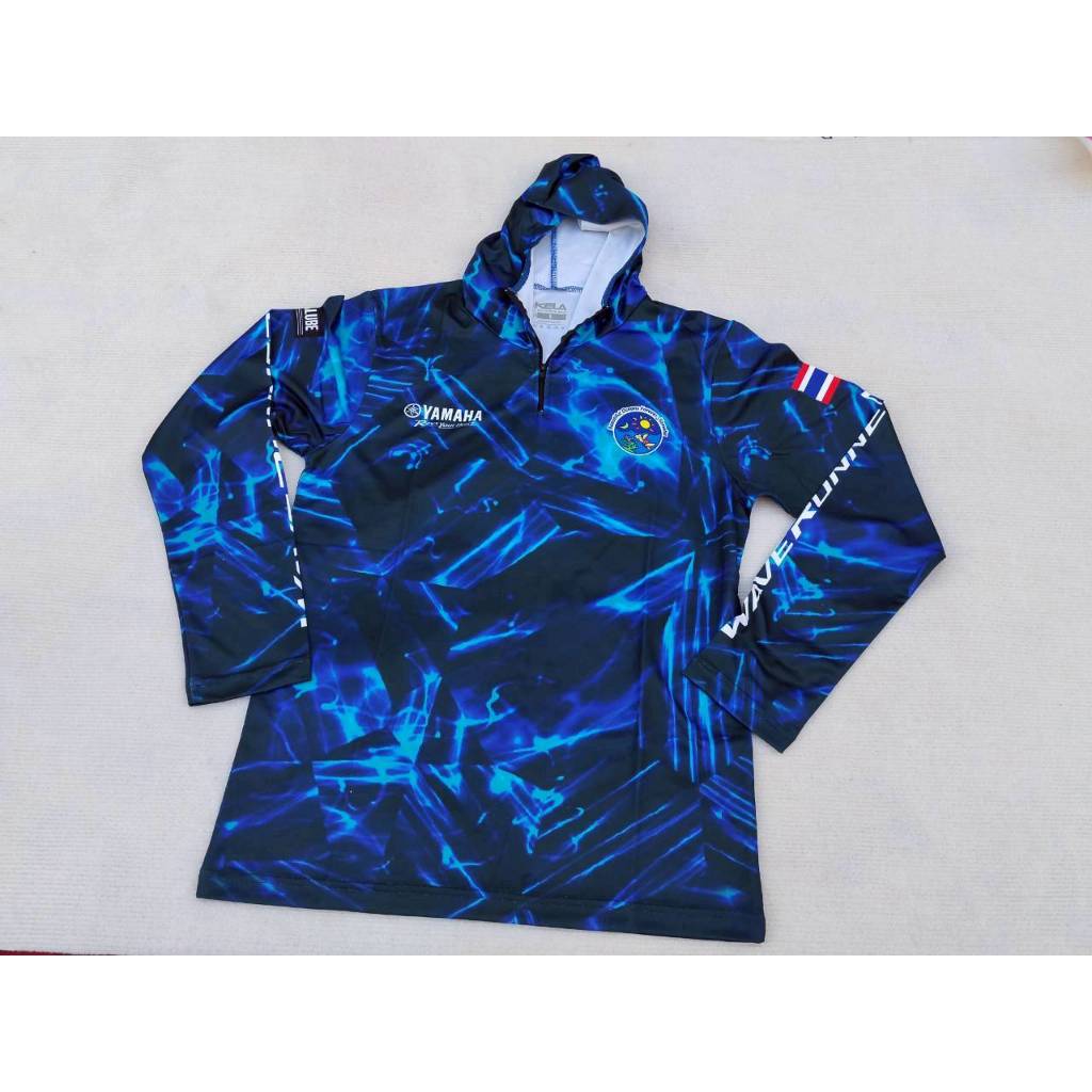 ของแท้ KELA Yamaha Jet Ski Wave Runner Hood เสื้อ ฮูด คอซิบ ตกปลา แขนยาว ยามาฮ่า ของแท้ศูนย์ Genuine