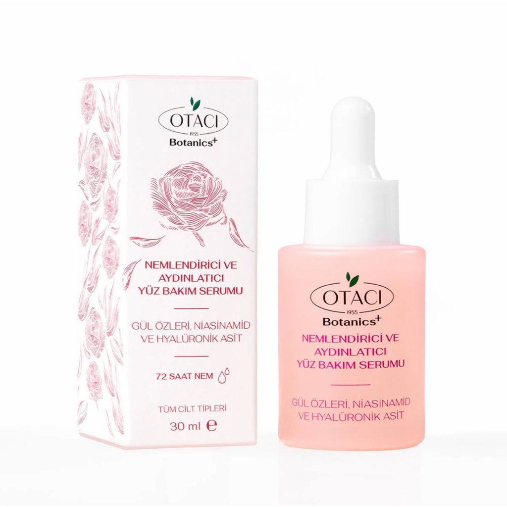 Otacı Botanics+ Rose Face Serum (เซรั่มกุหลาบ หน้าใส เติมความชุ่มชื้น) 30 ml