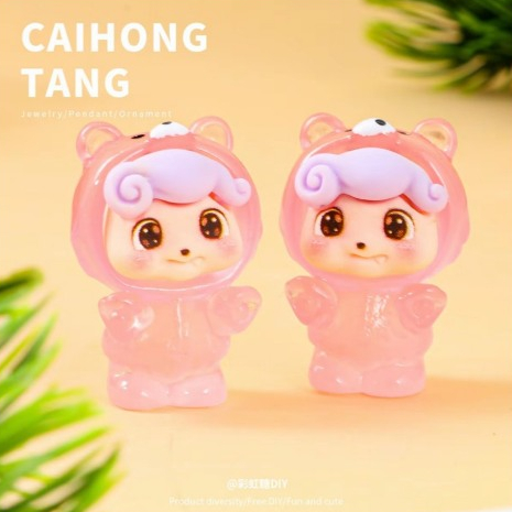 พร้อมส่งในไทย  น้องคิวคิดผีน้อยจิ๋ว เรืองแสงได้  แบบสุ่มสี  ราคาต่อตัว ราคา ถูกที่สุด ดีลบีเคเค แกลเลอรีภาพที่ 5