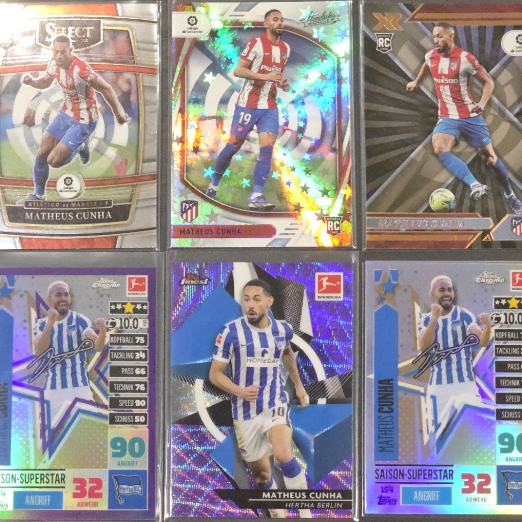 การ์ดบอล Matheus​ Cunha ปี Rookie