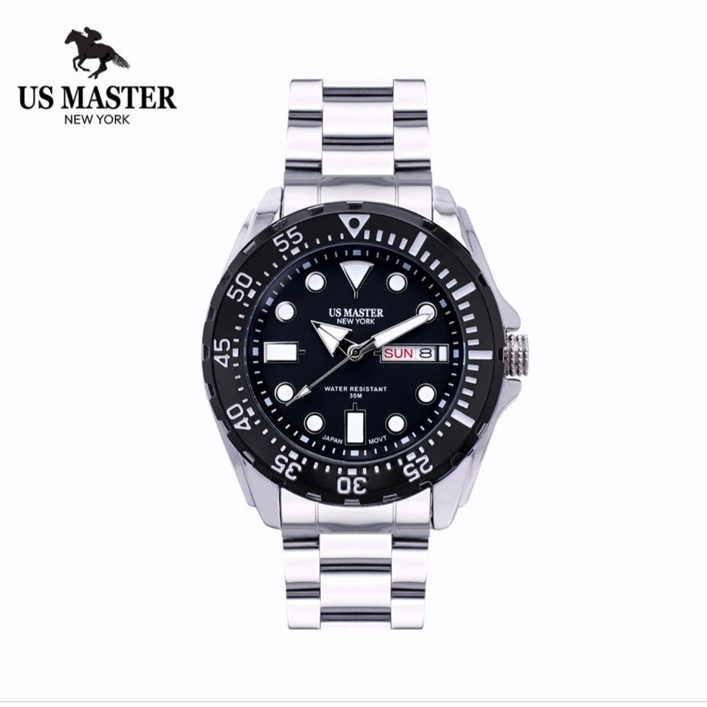 นาฬิกา US Master Polo Club รุ่น USM-EH02 หน้าปัด 44 มม. กันน้ำ 30 เมตร ของแท้ 100% รับประกัน 1 ปี