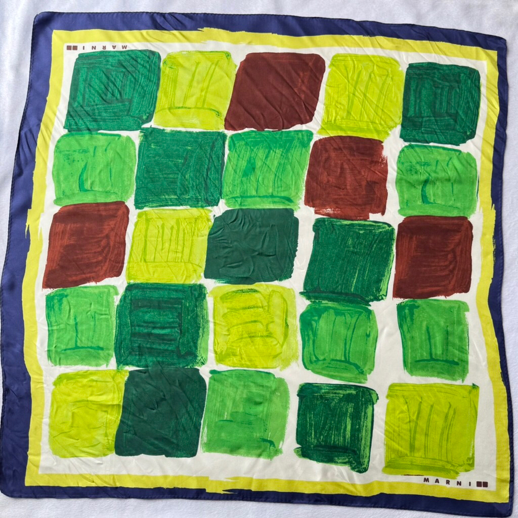 Uniqlo x Marni ผ้าพันคอ ผ้าโพกผม ยูนิโคล่