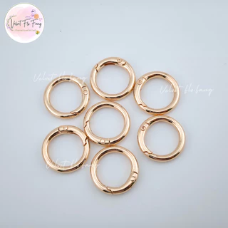 พวงกุญแจกลม เกรดพรีเมี่ยม สีเงิน สีทอง แบบสปริง 25mm, 30 mm เกรดเงาสวย สำหรับ DIY งานทำพวงกุญแจ งานร้อยเชือก