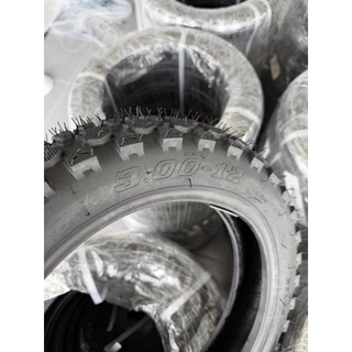 ยางกึ่งวิบากขอบ12 (3.00-12) ยางไม่มียางใน (Tubeless Tire