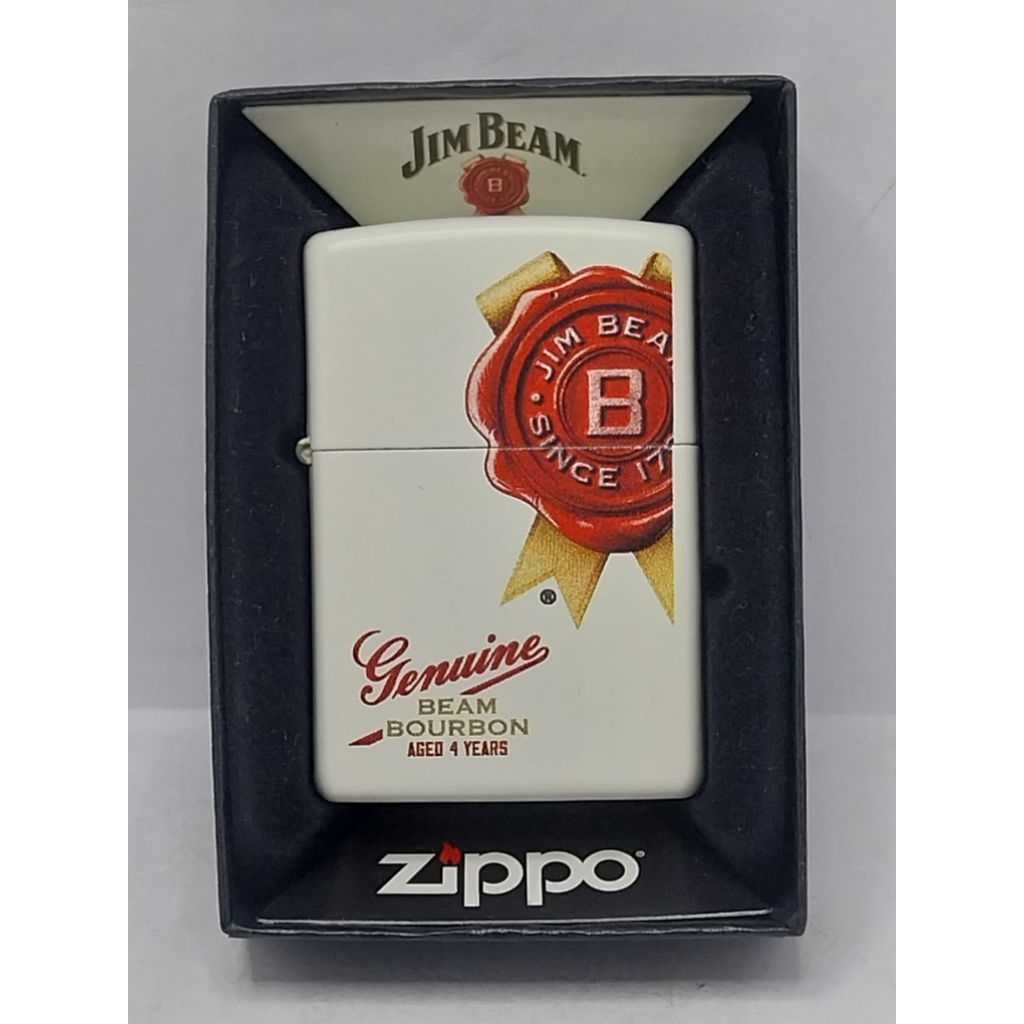 Zippo 29780 JIM BEAM  ปี 2021 ถังในตรงปี พร้อมกล่อง #สินค้าใหม่ยังไม่ผ่านการใช้งานนนน Zippo แท้100% 