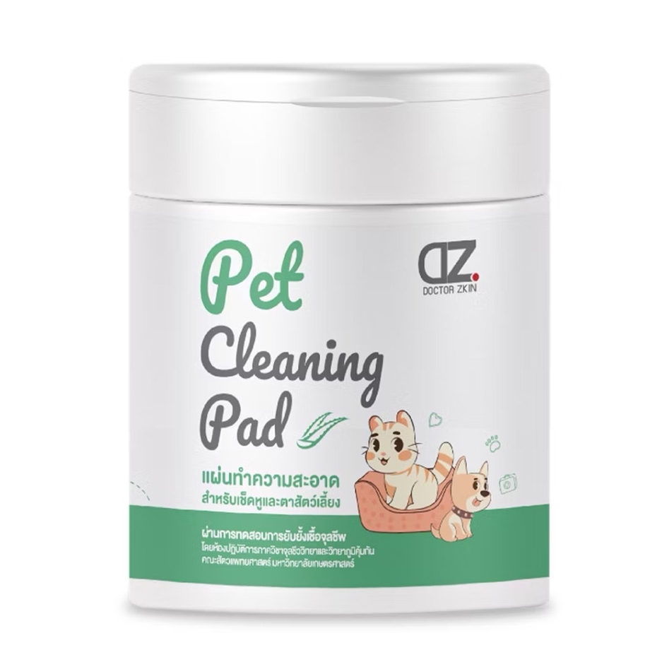 Dr.Zkin Pet Cleaning Pad แผ่นทำความสะอาดหู 100 แผ่น