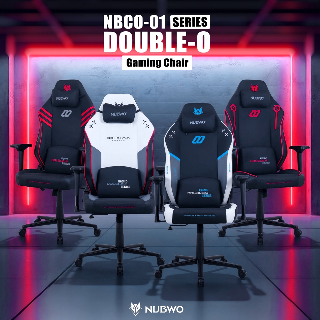 [ประกัน 1 ปี] NUBWO NBCO-01 เก้าอี้เกมมิ่ง/ทำงาน ปรับเอนได้ รองรับสรีระ แข็งแรง นั่งสบาย ดีไซน์ล้ำ สำหรับเกมเมอร์