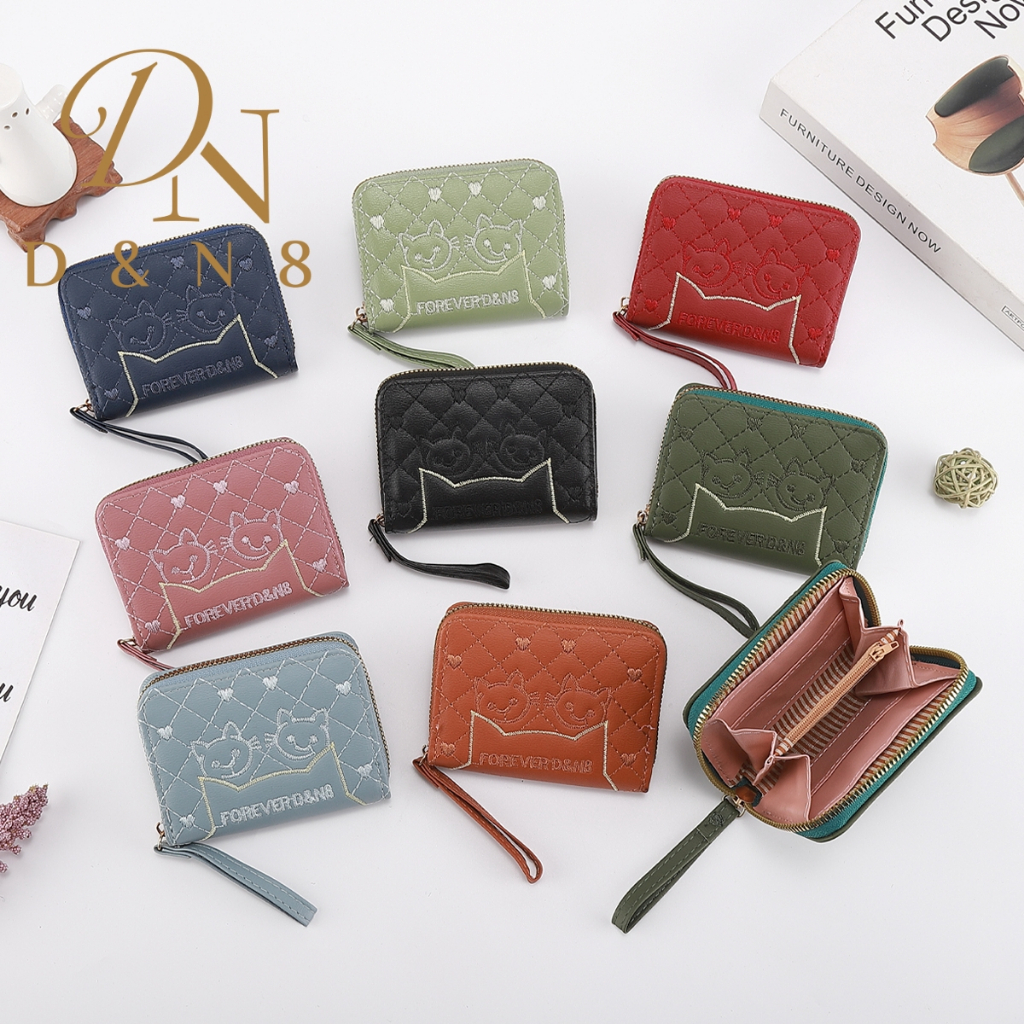 SA51#กระเป๋าสตางค์ราคาถูก กระเป๋าสตางค์ใบสั้น 📌มีซิปใบสำหรับใส่เหรียญ  วัดสุด:หนังPU รุ่นใหม่！