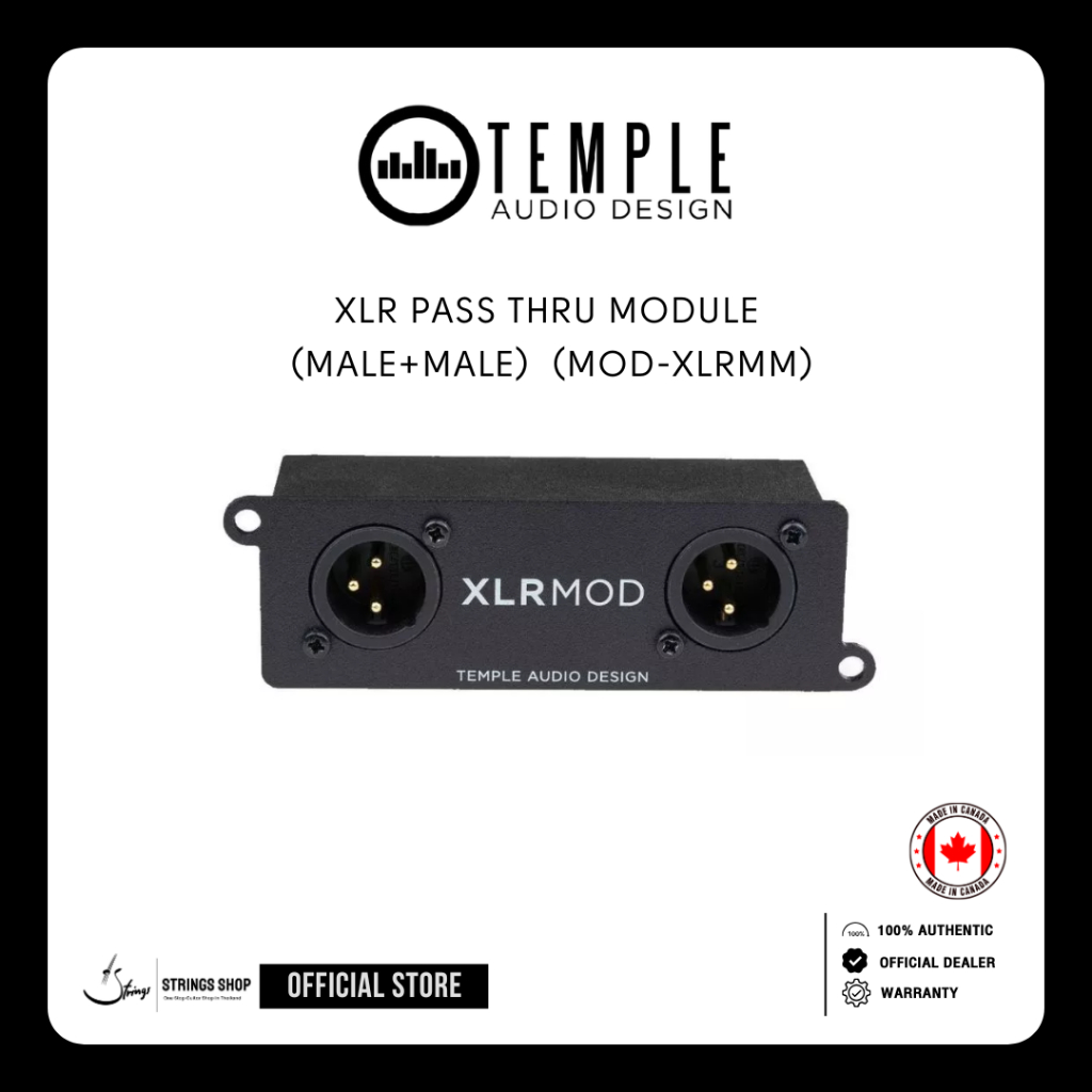 Temple Audio XLR Pass Thru Module (Male+Male) (MOD-XLRMM)
