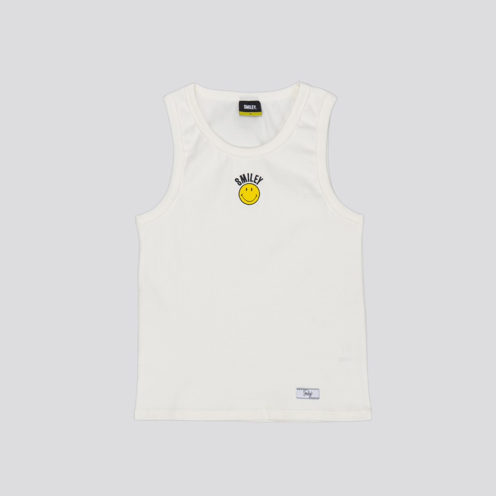 SMILEY® WHITE ESSENTIAL MEN TANK TOP