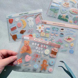 [Take Time To Make Kraam] Sticker Premium PET / Sticker PVC Premium Clear สติ๊กเกอร์กันน้ำสำหรับตกแต่ง